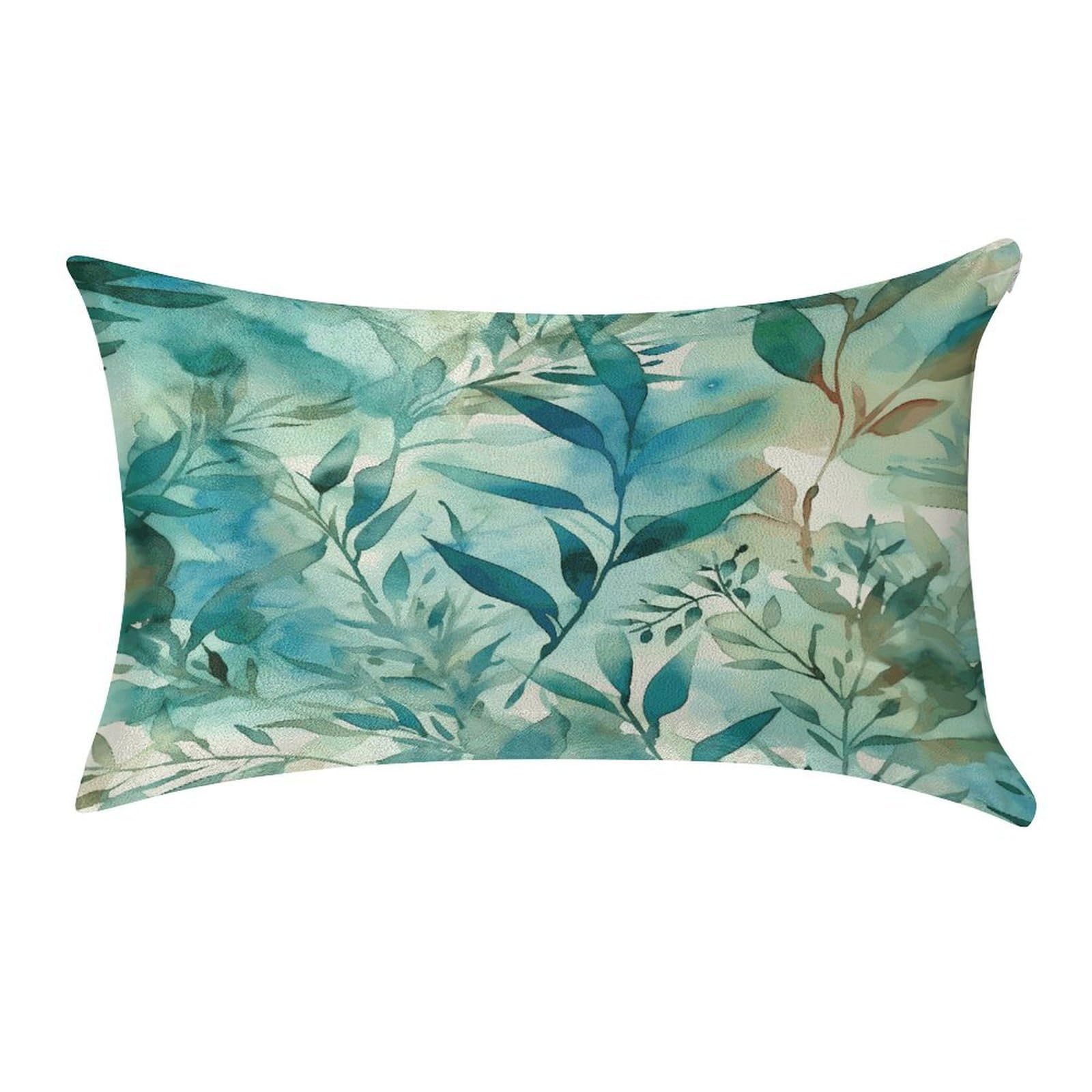 Btcowzrv Style Hand Drawn Leaves Pillow Cover Pillow Case Pillowcase