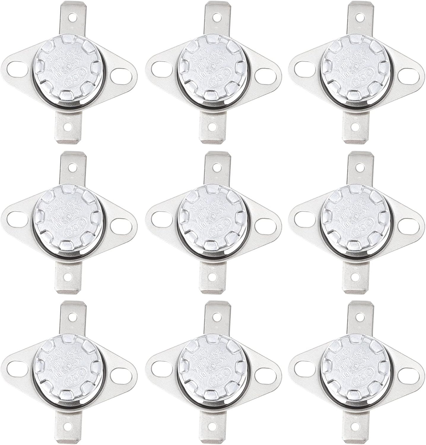 TEHAUX Normally Open Thermostat Switch 10pcs Thermal Switch