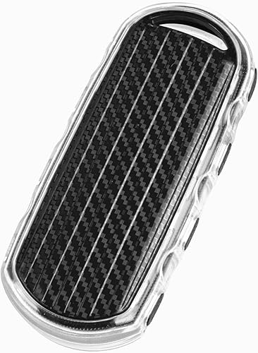 Miniatura 7 de TANGSEN Funda para llavero de TPU compatible con Mazda 3, CX-5, MX-5 Miata, Scion IA, Toyota Yaris IA con textura de fibra de carbono transparente