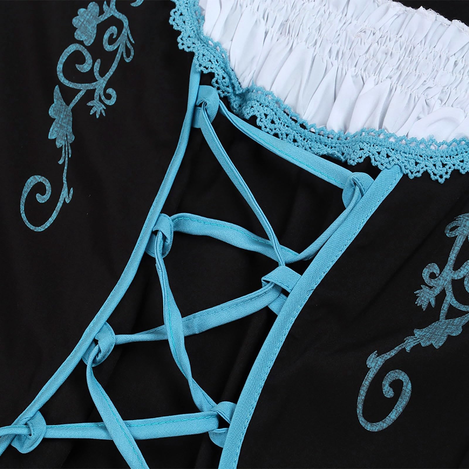 Vestito da donna Dirndl corto, abito tradizionale Dirndl, per Oktoberfest, da donna, costume tradizionale bavarese, abito da donna, scollo a V, set Dirndl, camicetta per Oktoberfest