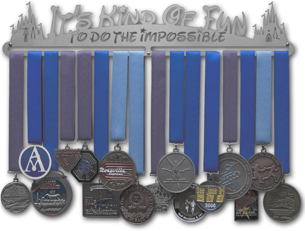 Allied Medal Hangers - It’s Kind of Fun to Do The Impossible - Medal Hanger Holder Display Rack