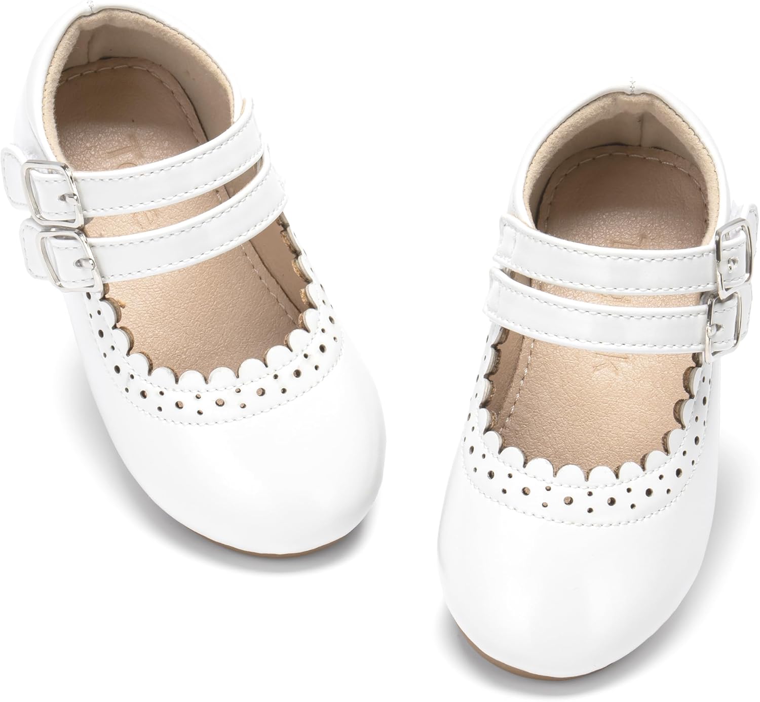 Girls' Vintage Mary Jane Ballet Flats - Shiny Patent Leather Party Shoes