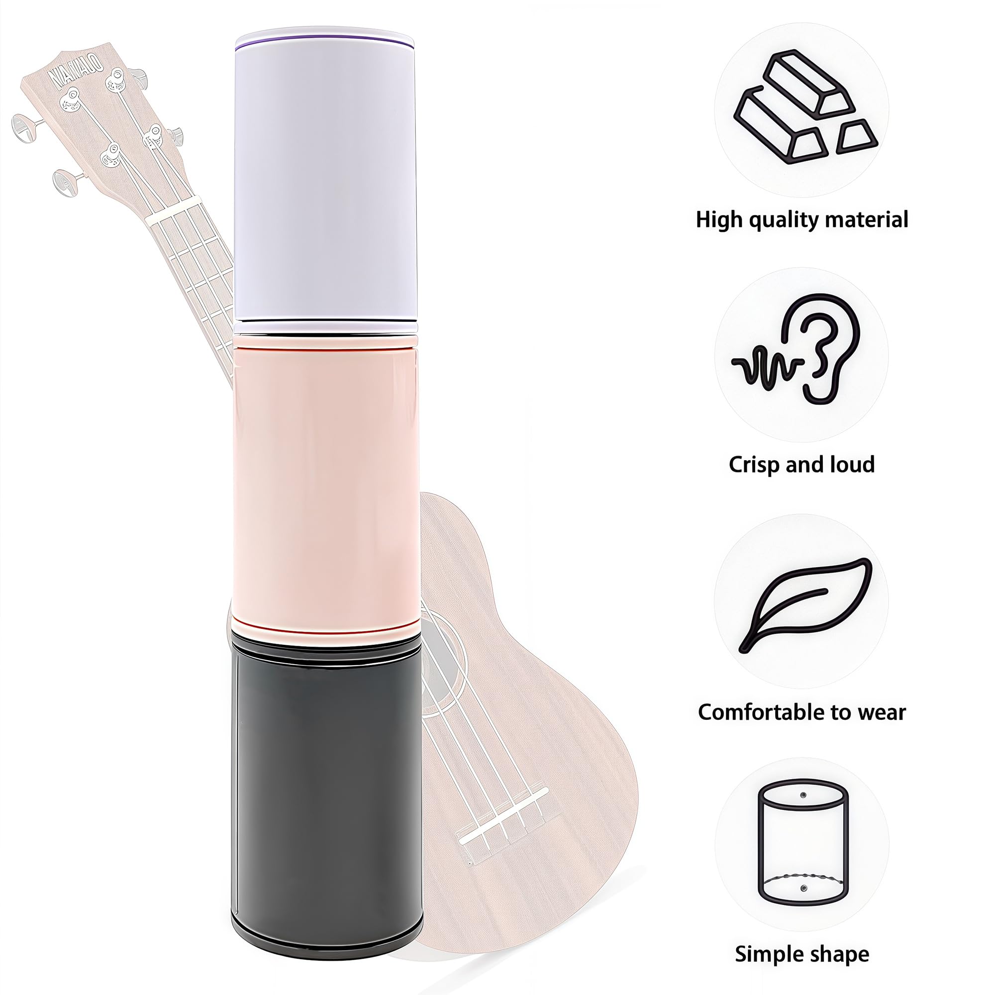 Musiin Maracas Sand Hammer Percussion Shaker Instrument Rhythm Accompaniment Sand Egg Suitable for Ukulele Guitar, Mandolin - Image 2