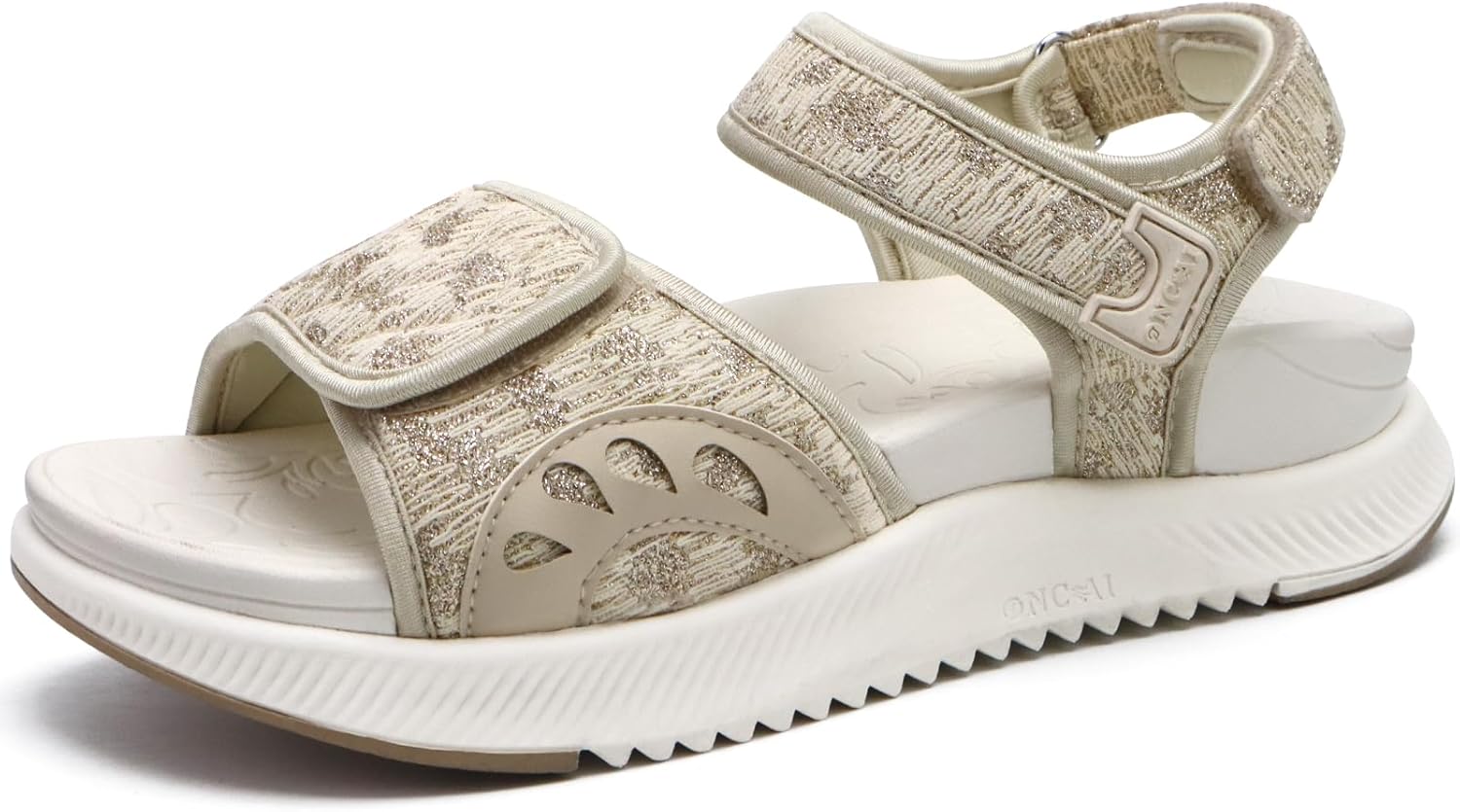 ONCAI Walking Sandals Women,Arch Support Hiking Sandals with Orthotic Outdoor Footbed for Plantar Fasciitis,Water Athletic Platform Sandalias Mujer with 3 Adjustable Strap (US Size 6-12)
