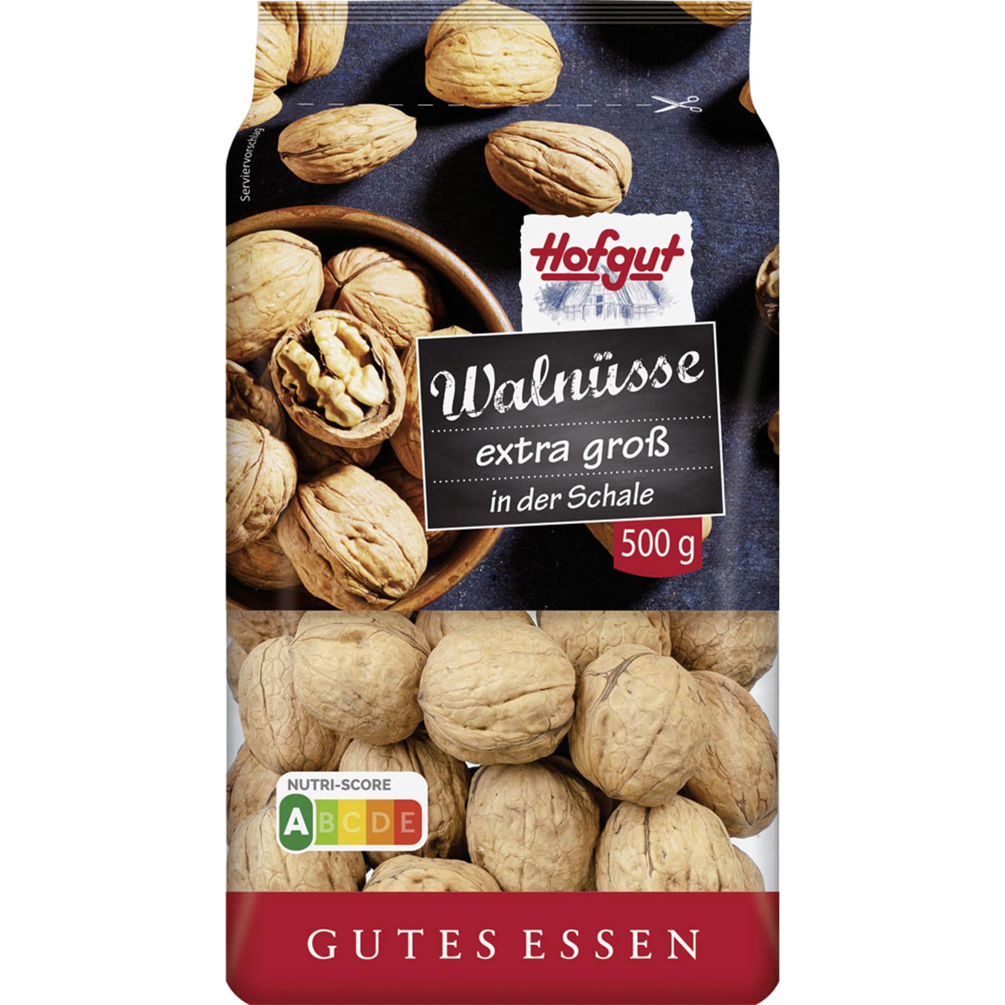 usy Bundle für Hofgut Walnüsse in Schale VPE (8x500g Beutel) + usy Block