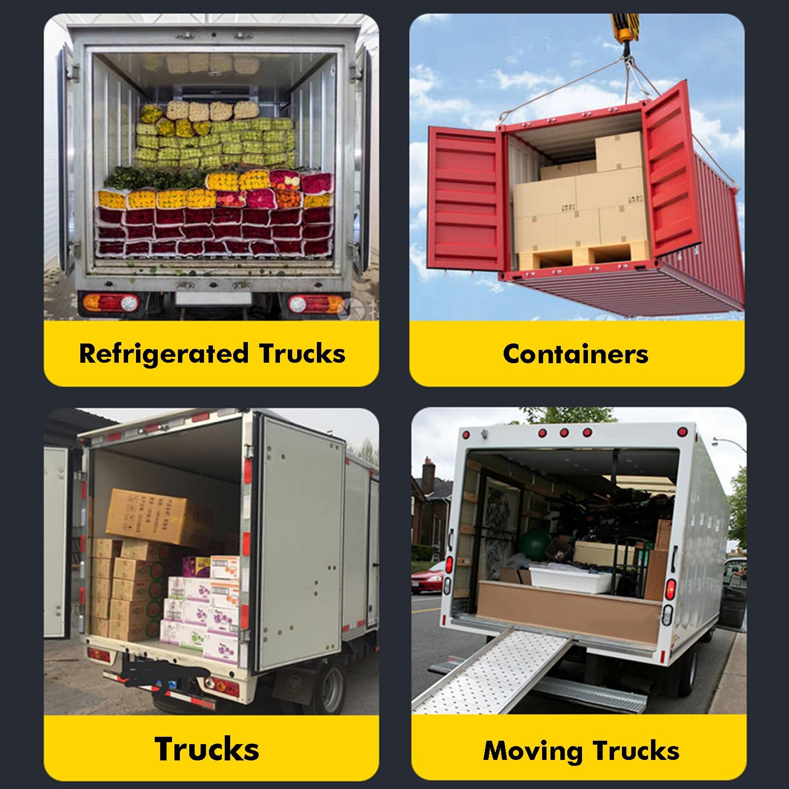 Ratschen-Ladungssicherung, verstellbare Ladeflächensicherung, hohe Tragkraft bis 400 kg, passend für Pickups, Anhänger und Kastenwagen (130–168 cm), 6er-Pack