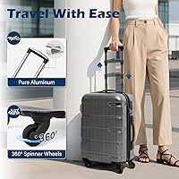tanakanBRIEFING MENSグレー　XL Amazon.com | Coolife Luggage PC+ABS Hardshell Suitcase with TSA