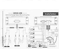 Vista 5 de Gravity GBR300.4DM True Amplificador Digital Micro Ultra Compacto de 4 Canales y Rango Completo de 600 Vatios RMS con Entrada Estéreo RCA - IPX65
