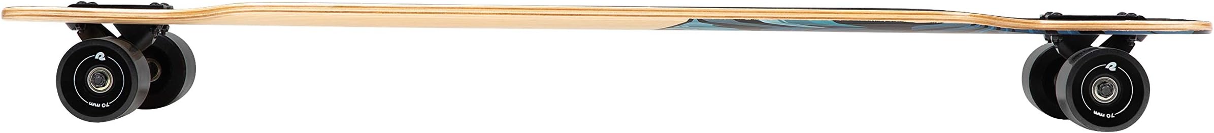 Retrospec Rift Drop-Through Longboard Skateboard Complete | Canadian Maple Wood Cruiser w/Drop-Through Trucks for Commuting, Cruising, Carving & Downhill Riding