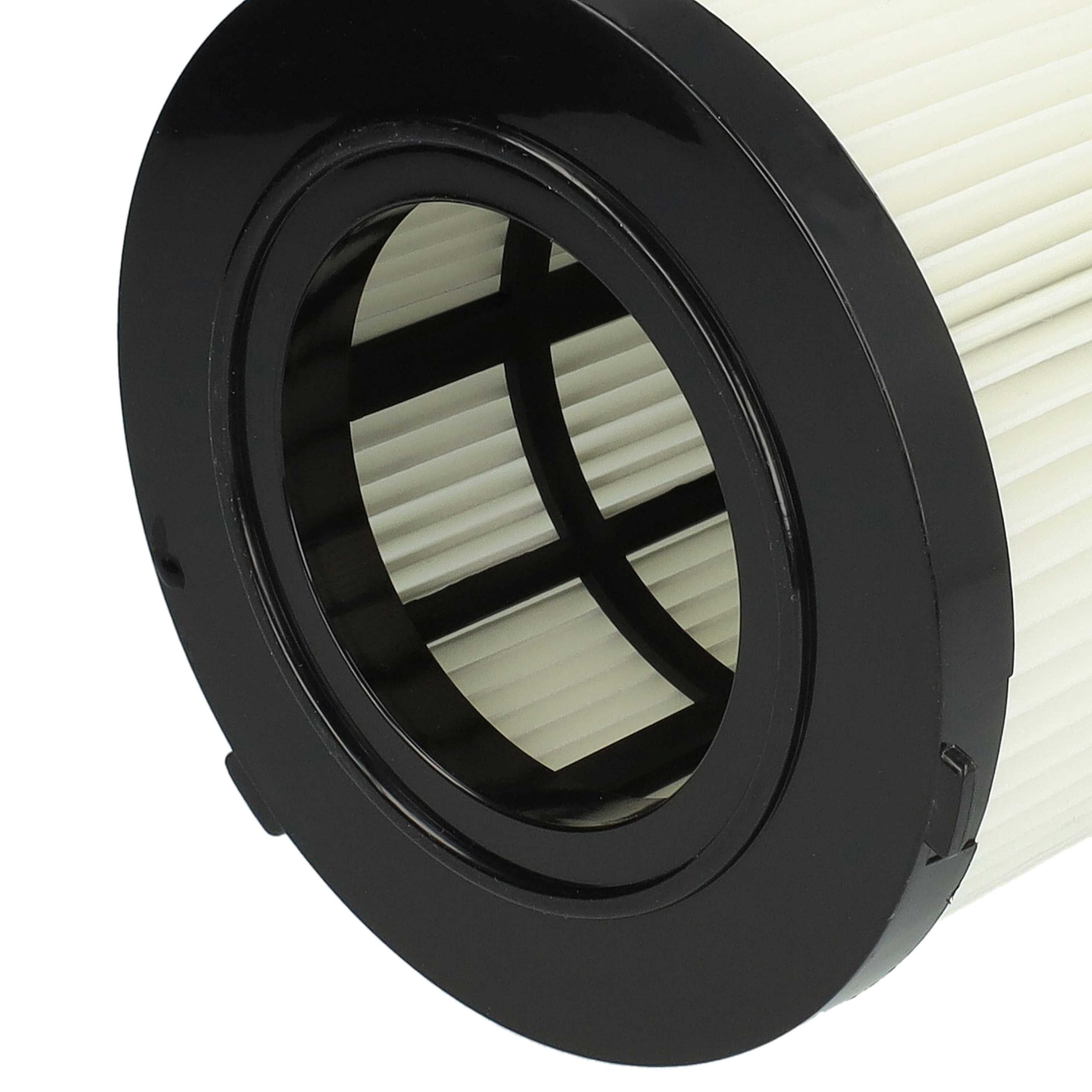 vhbw 8x Faltenfilter Ersatz für Dewalt DCV5801H | DCV5801H-XJ für Staubsauger - Patronenfilter Schwarz Weiß