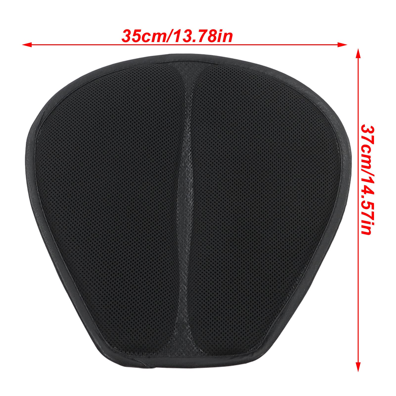 Poduszka do Siedzenia Motocykla Cruiser Air Pad Siodło Żel do Motocykla Poduszka do Siedzenia Siatka Chłodząca Oddychająca Tkanina Amortyzacja Oddychający Ochraniacz na Tyłek Chłodzący dla Jeźdźca