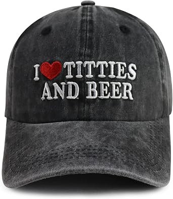 Trucker Hats for Men Women, Funny Gag Gifts Joke, Classic Adjustable Mesh Baseball Cap Snapback Hat Black