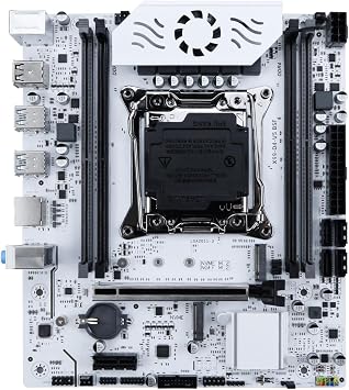 X99 Motherboard DDR4 LGA2011-3 with M Slot 2 Supports C612 Chipset Dual Channel DDR4 SATA 3.0 Wh-ITE Cooling Armored Fan