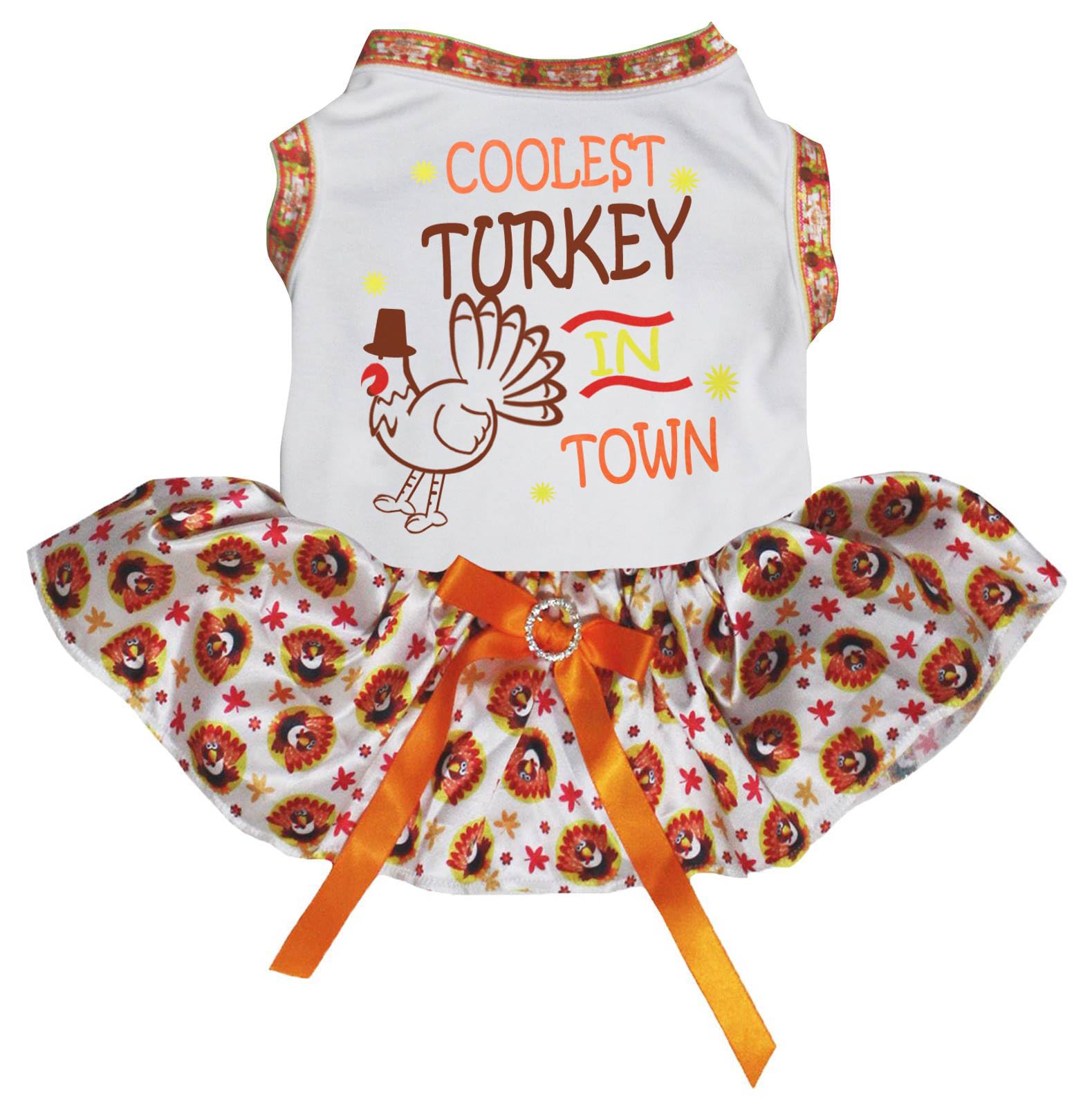 Robe pour chiot Coolest Turkey le look dinde mignon pour votre animal