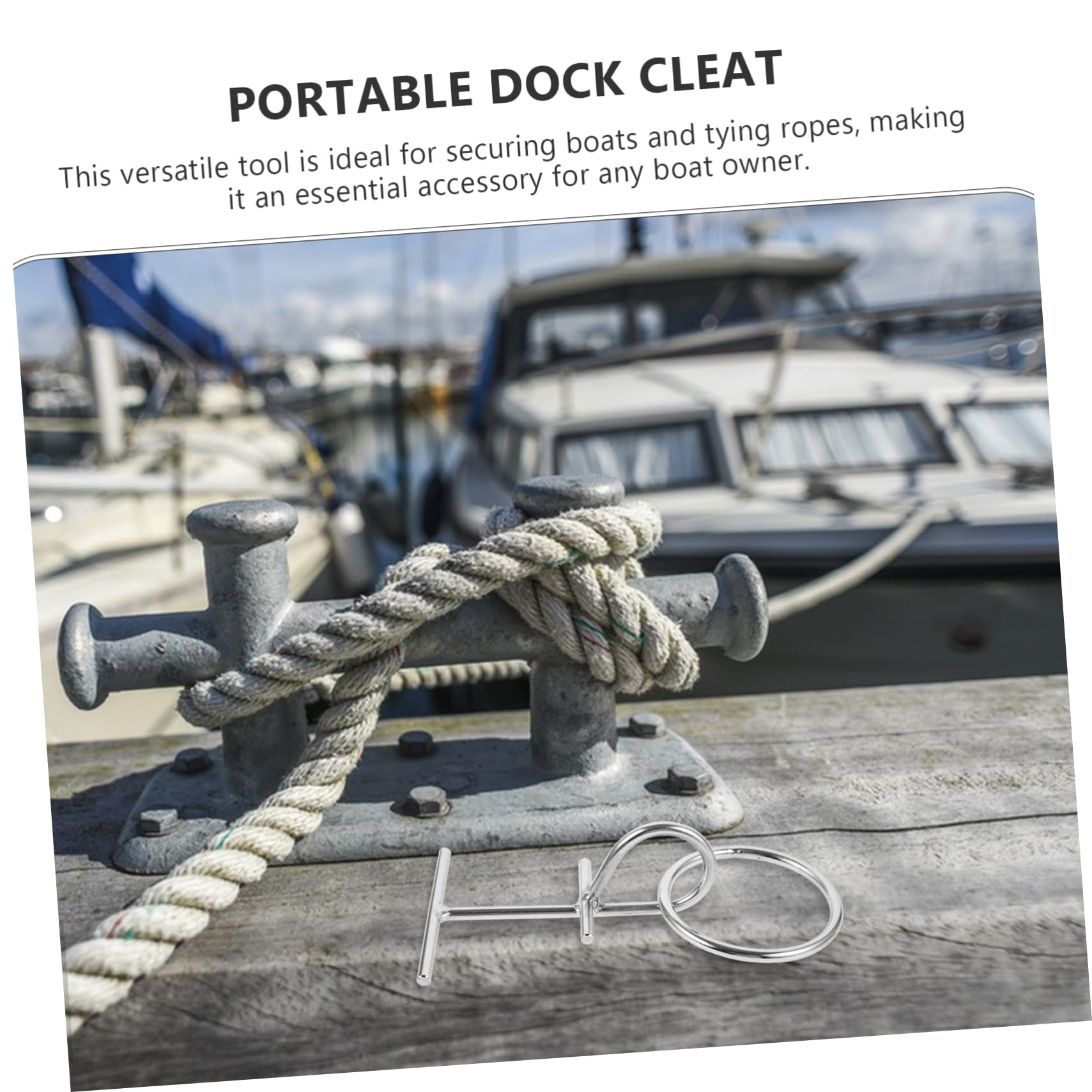 SUPVOX 2pezzi Per Ormeggio Inossidabile Gancio Per Barche Per Fissaggio Ropes Design Portatile e Facile Usare Per Docks e