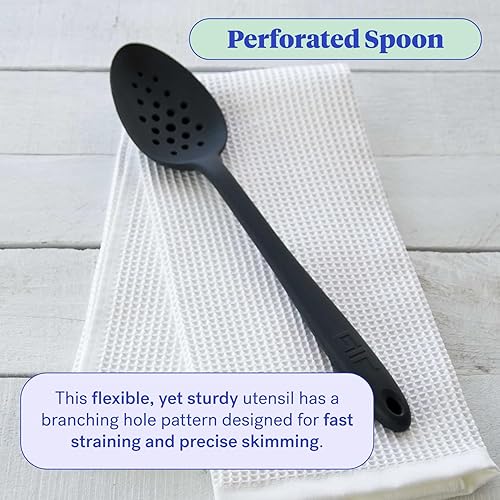 Miniatura 2 de GIR: Get It Right Premium Cuchara de silicona Negro -,Verde oscuro,Azul/claro,Rosa claro,marino,Rojo -,Pizarra,Sprinkles,blanco (Studio White)