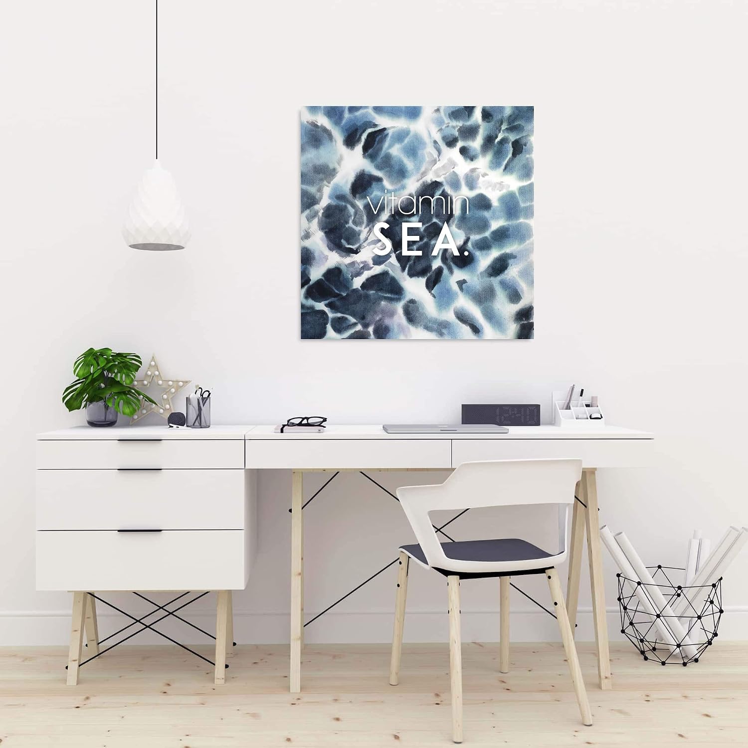BEGIN DECO MAISON - HOME DECOR Vitamin sea, Fine Art Gallery Wrapped Canvas 24x24