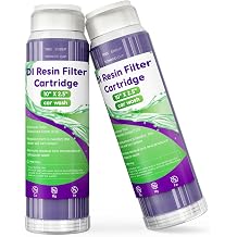 Mixed Bed DI Resin Filter Cartridge, 10''x 2.5'' DI Cartridge