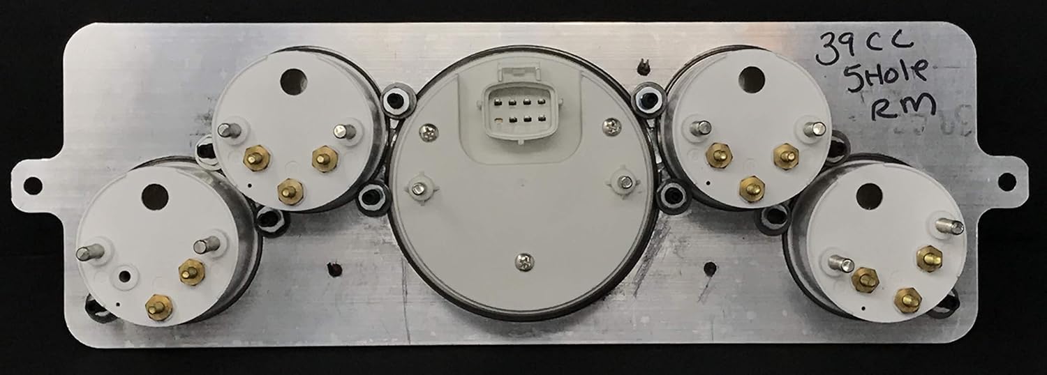 1939 Chevy Car 5 Gauge Dash Cluster Rear Mount Panel Programmable