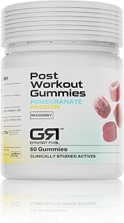 Post Workout Gummies – Pomegranate Passion Flavor, Supports Muscle Recovery & Endurance, with Senactive® & Beepactive® – USA Made and GMP Certified, (60 Ct)