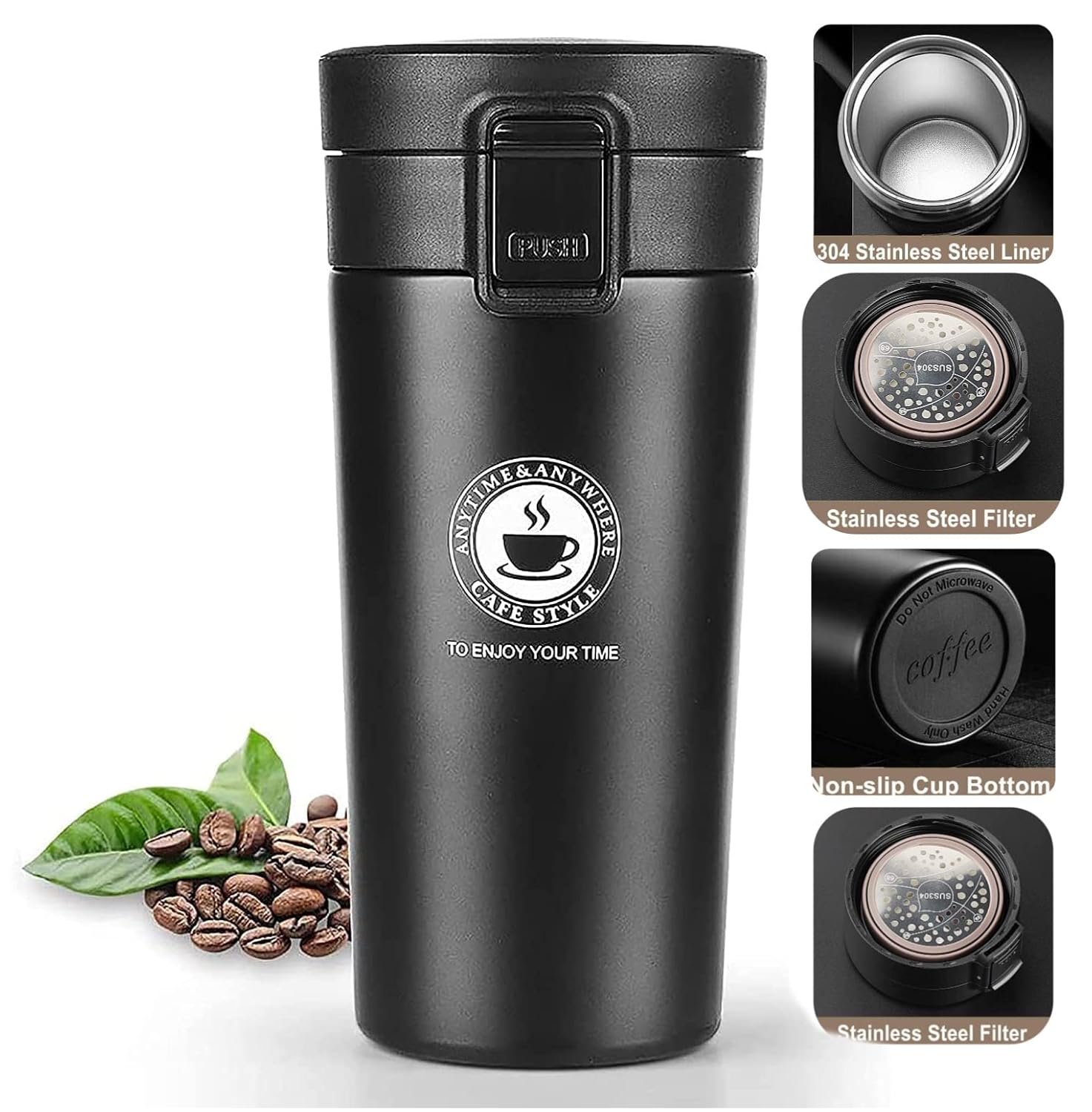 KAVANA® Thermos Vacumm Insulated Cup for Coffee,Tea,Etc,Hot & Cold