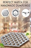 Vista 6 de Fabricante de Ravioli Ruso Molde para Albóndigas Pelmeni Molde de Metal Siberiano Fabricante de Albóndigas de Carne Máquina Cortadora de Raviolis