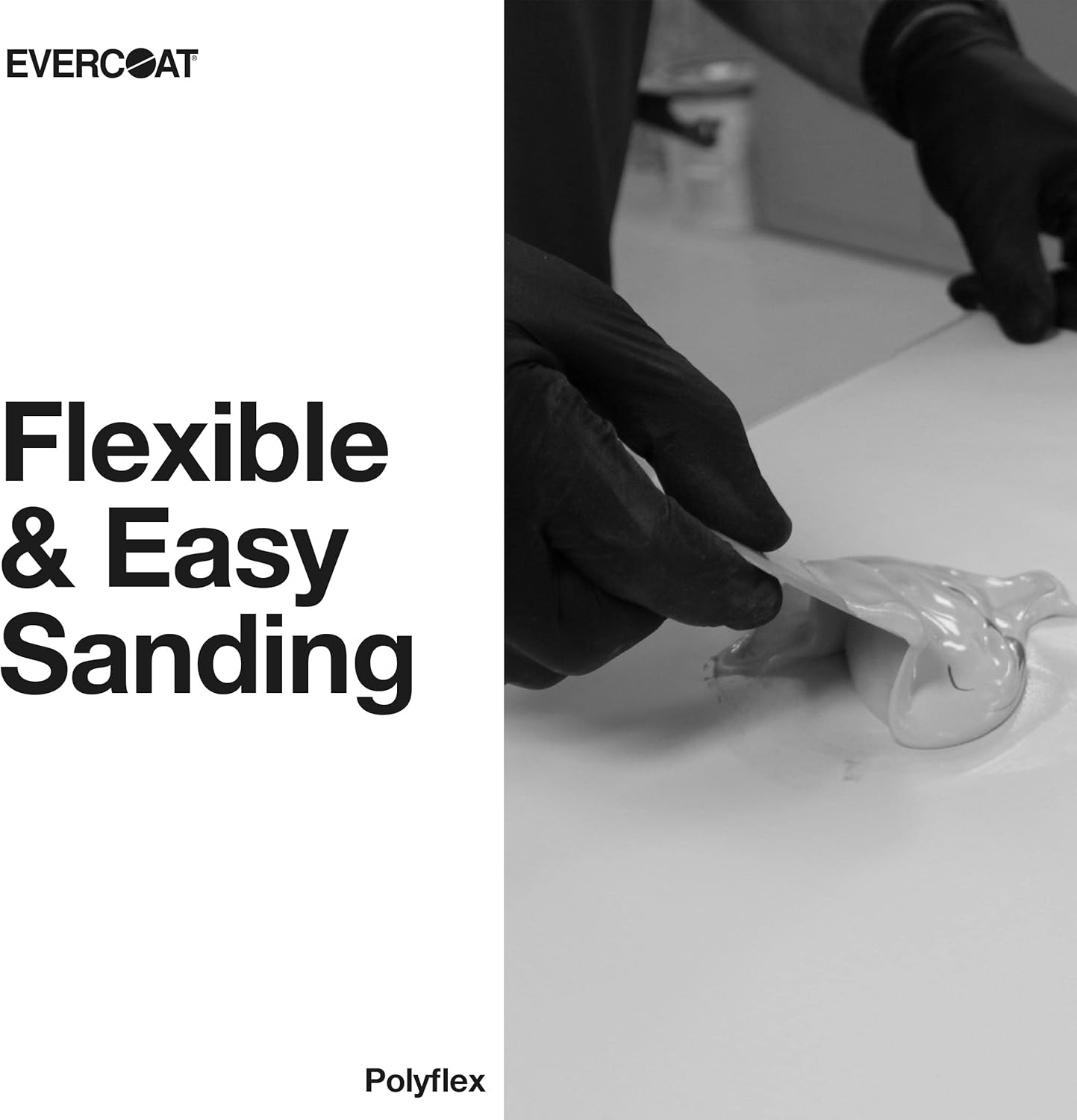 Evercoat Poly-Flex Flexible Polyester Glazing Putty for Spot Filling and Skim Coating - 30 Fl Oz