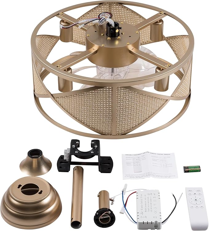 Ventilador de Techo 18 Pulgadas 6 Velocidades con Luz y Cont miniatura 8