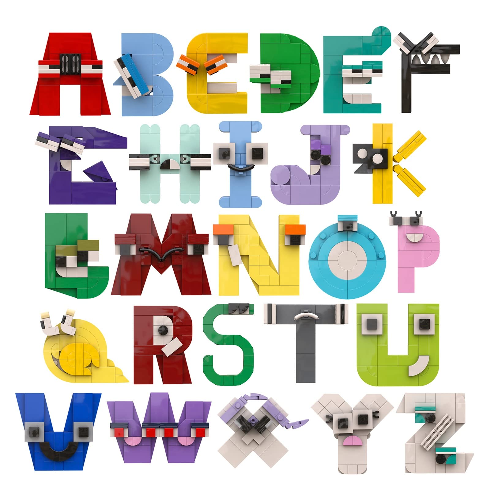 Buy Lifemaison Alphabet Lore Building Block Set, 26 Alphabet Legend
