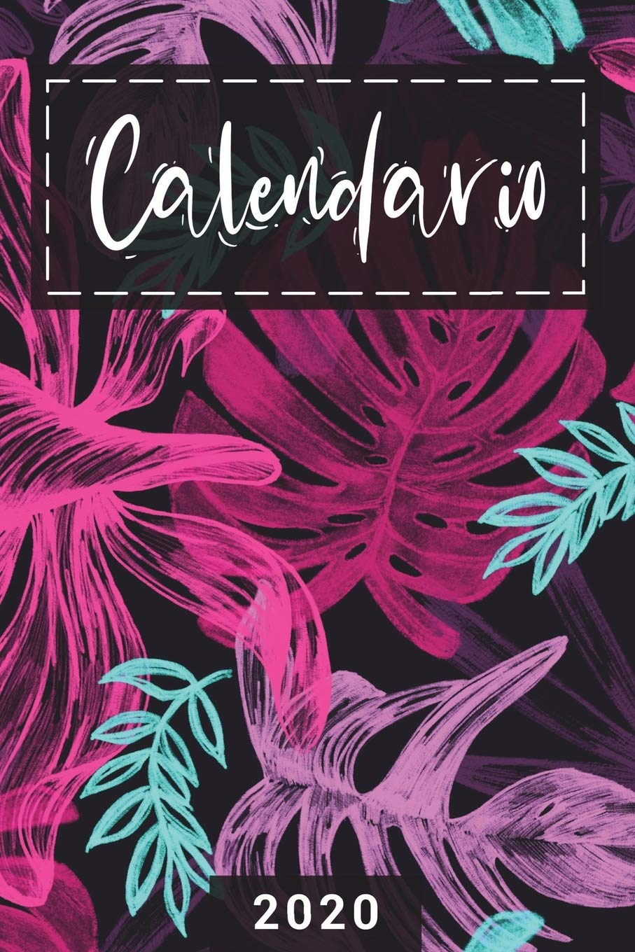 Calendario 2020: Grande Calendario completo para todo el año, cada día por separado, planificador mensual y diario, cuaderno, cubierta floral con ... (420 sitios, 6 x 9) (Spanish Edition)