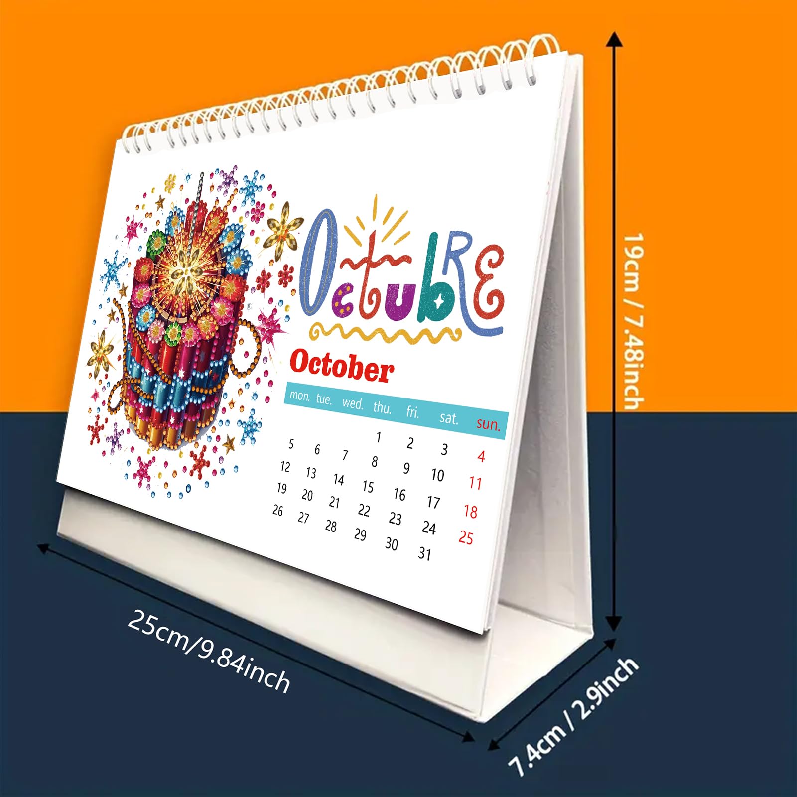 Calendrier De Bureau 2026 - Calendrier Perpétuel à Faire Soi