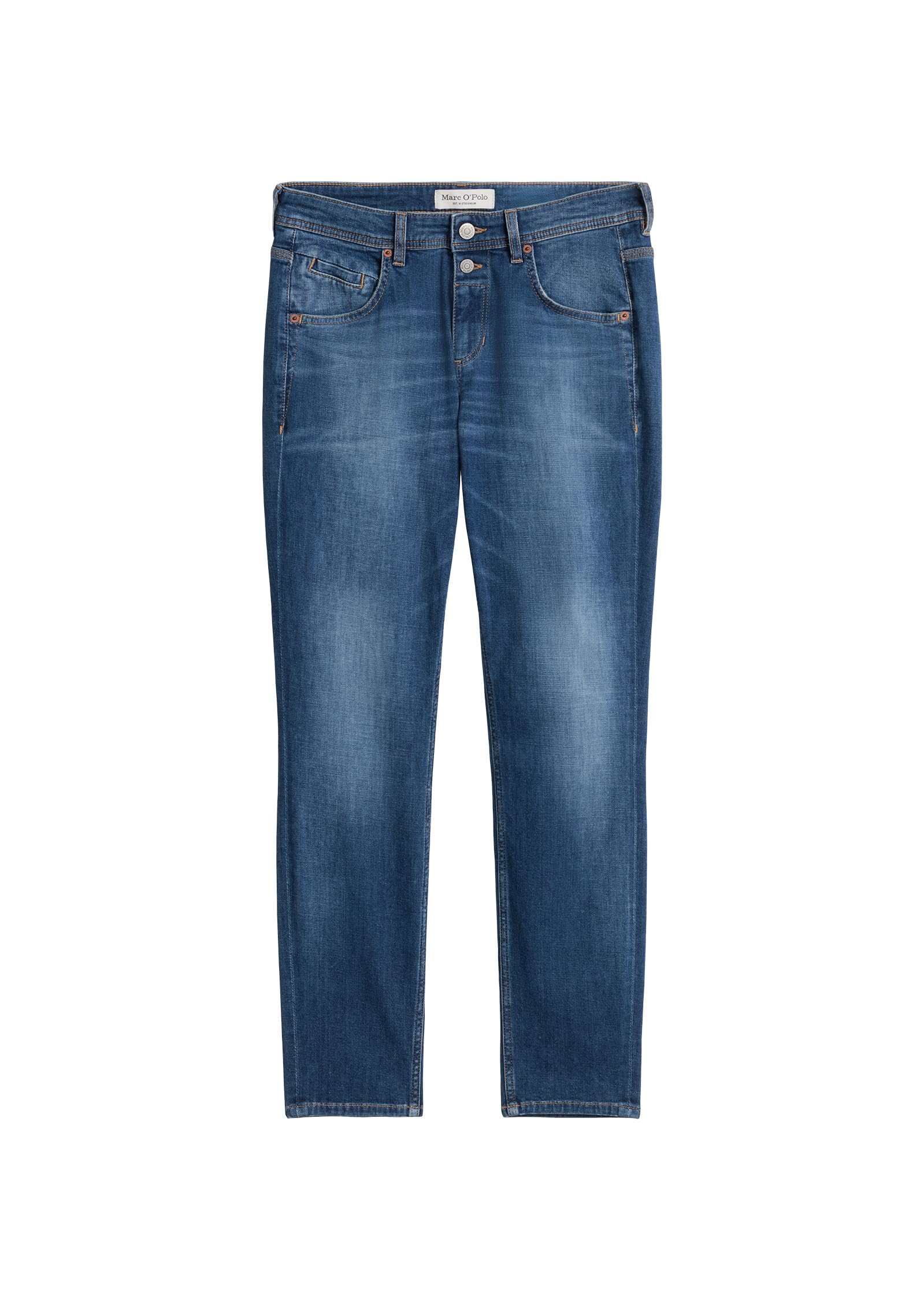 Marc O'Polo Jeans Model Theda Boyfriend Cropped mit Zwei Knöpfen