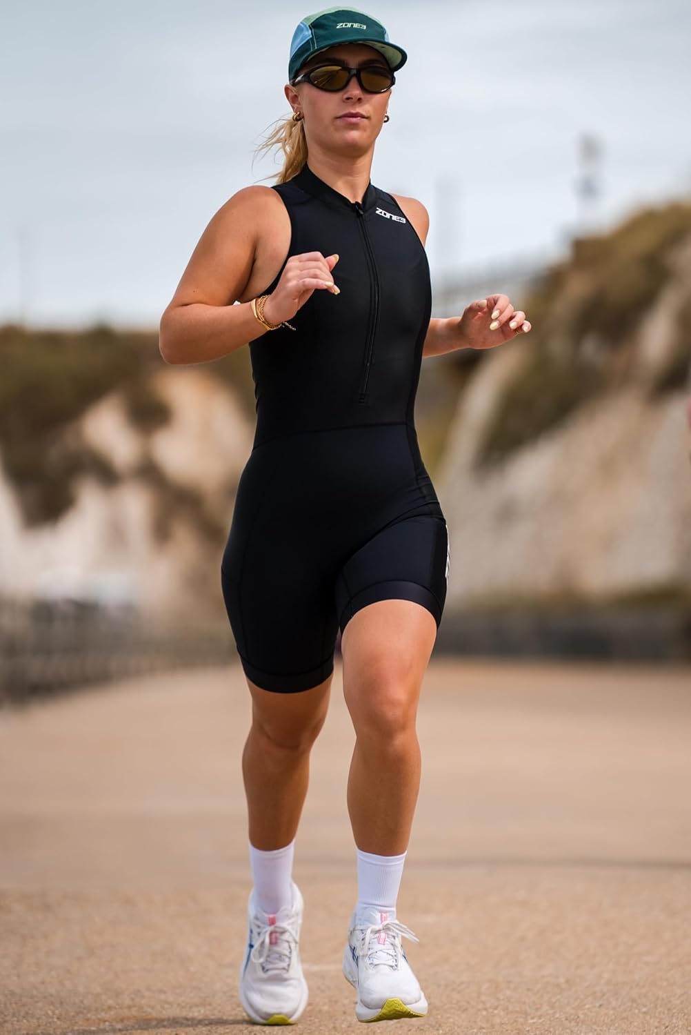 ZONE3 Women's Activate+ Sleeveless Tri Suit – Performance Triathlon One-Piece for Multisport Training and Racing