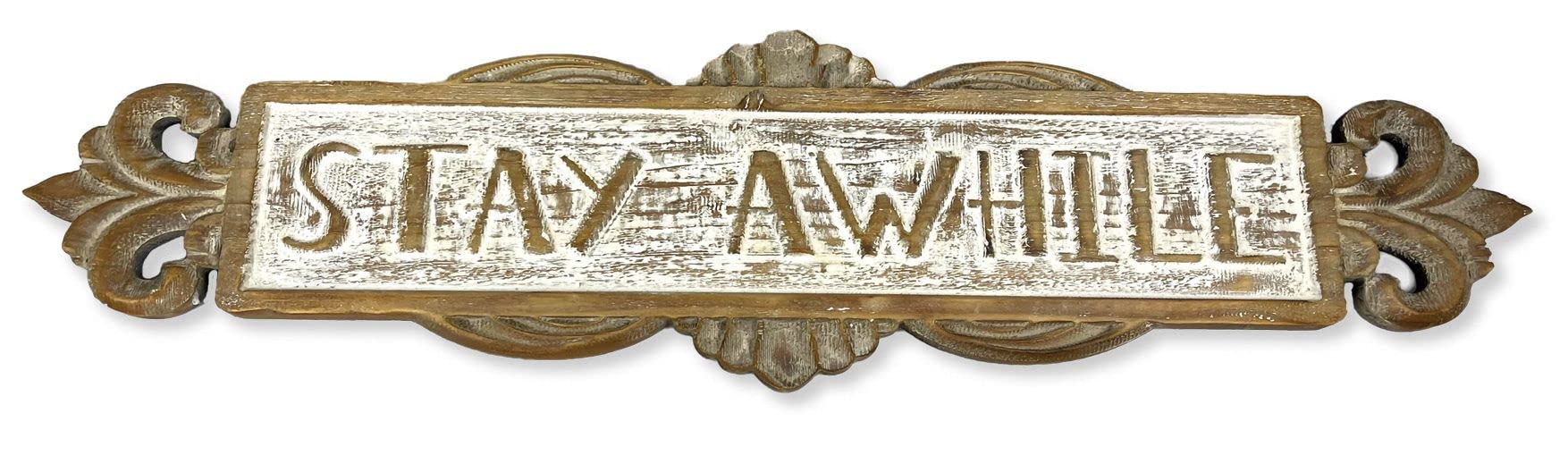 WD024-SA Soul Garden Collection Stay A while Wall Decor