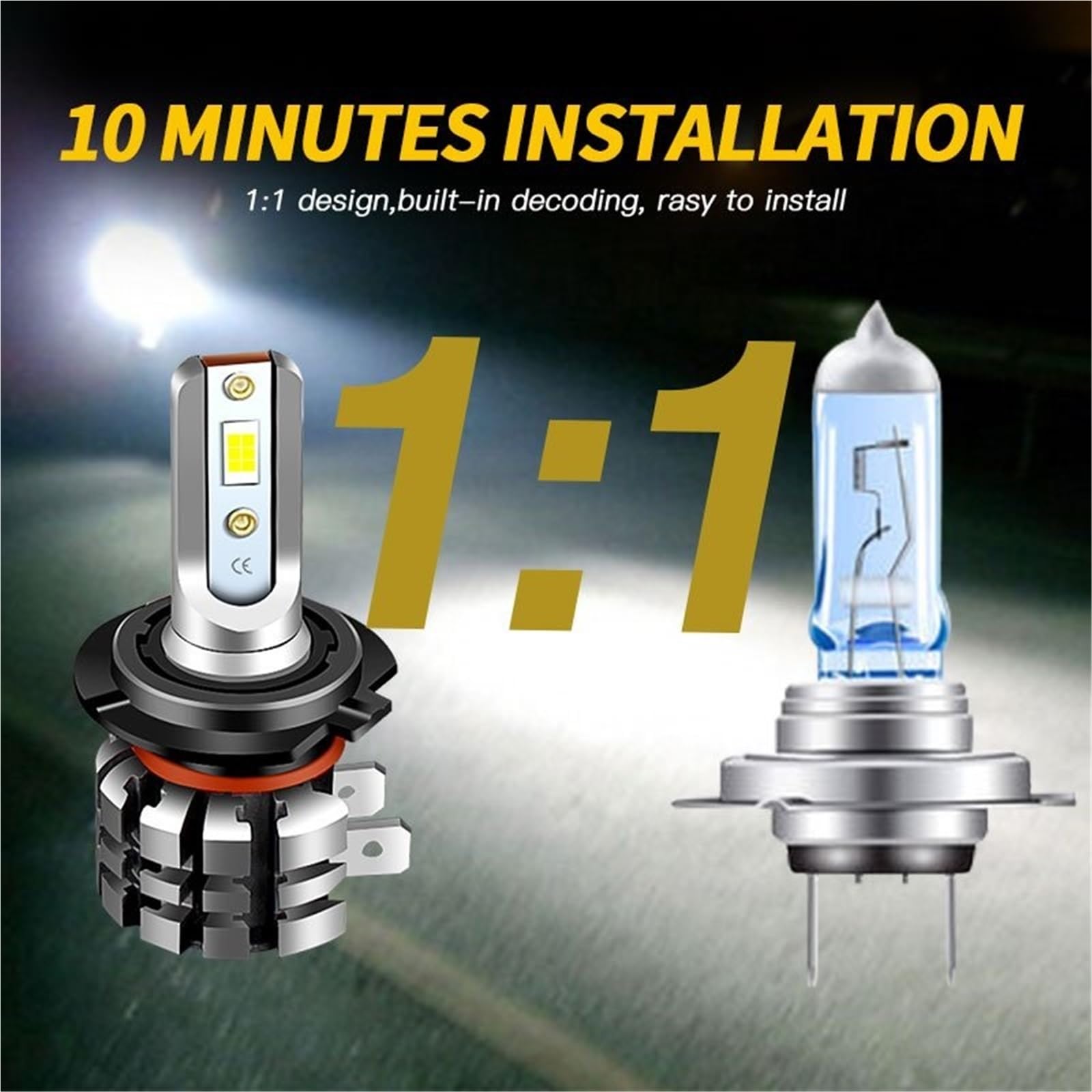 Phare Moto LED Phare Moto 2 Pièces pour BMW pour S1000R Phare Antibrouillard