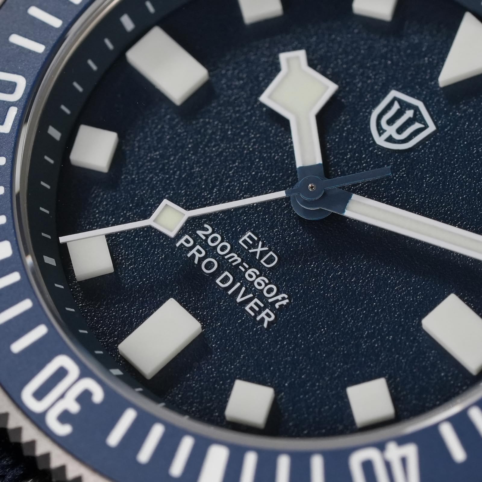 watchdives EXD VH31 Taucheruhr mit Zentralsekundenwerk, 38 mm, Titan-Armbanduhr mit Flachem Saphirglas, Luxusuhren, Armbanduhr für Herren, 200 m Wasserdicht