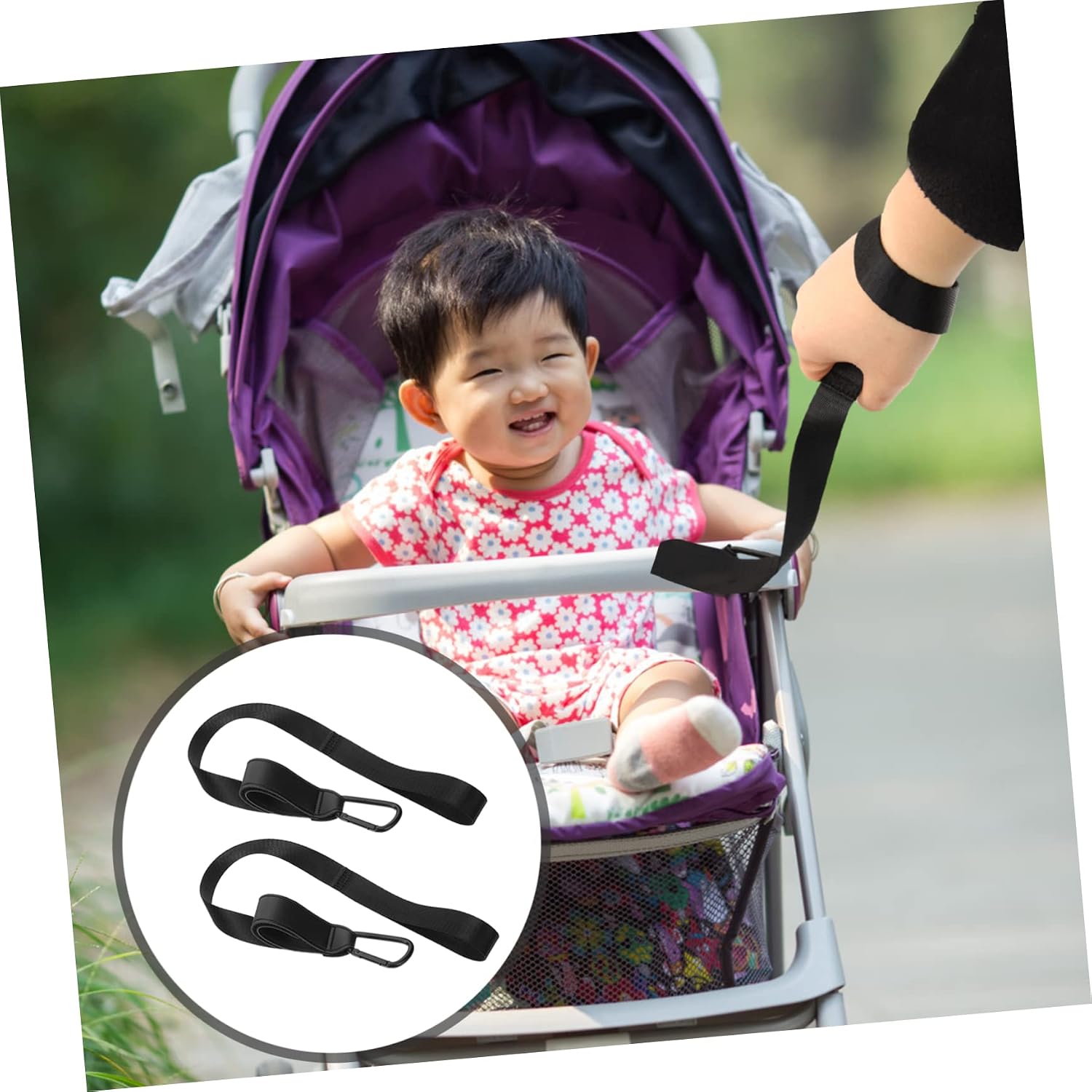 VICASKY 2pcs Stroller Harness Straps Belt Pushchair Safety Straps Highchair Accessories