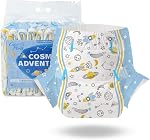CutiePlusU Diapers 10 Pieces Disposable Incontinence Briefs with Tabs for Women and Men Maximum Overnight Absorbency White Pink(Large 37"-47")