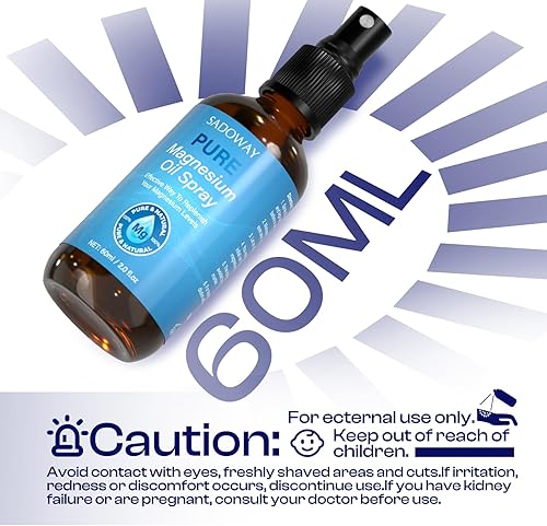 Miniatura 7 de SADOWAY Spray de aceite de magnesio El spray de aceite de magnesio puro puede suavizar la piel alivia la piel seca y se absorbe rápidamente en la