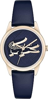 Lacoste Casual Watch Leather Strap for Lady, Blue