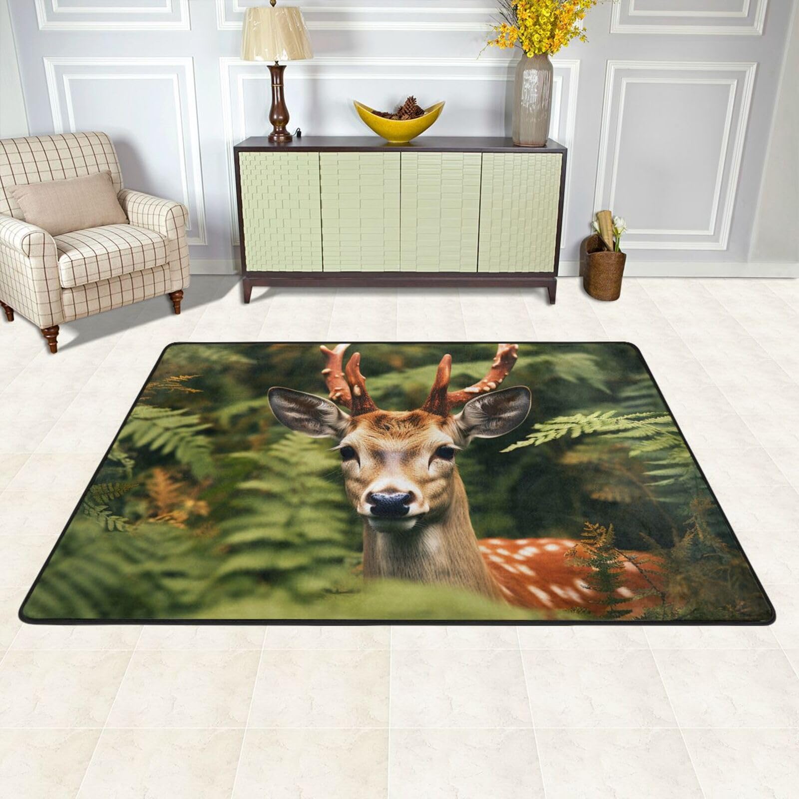Tapis absorbant lavable grand format avec envers antidérapant