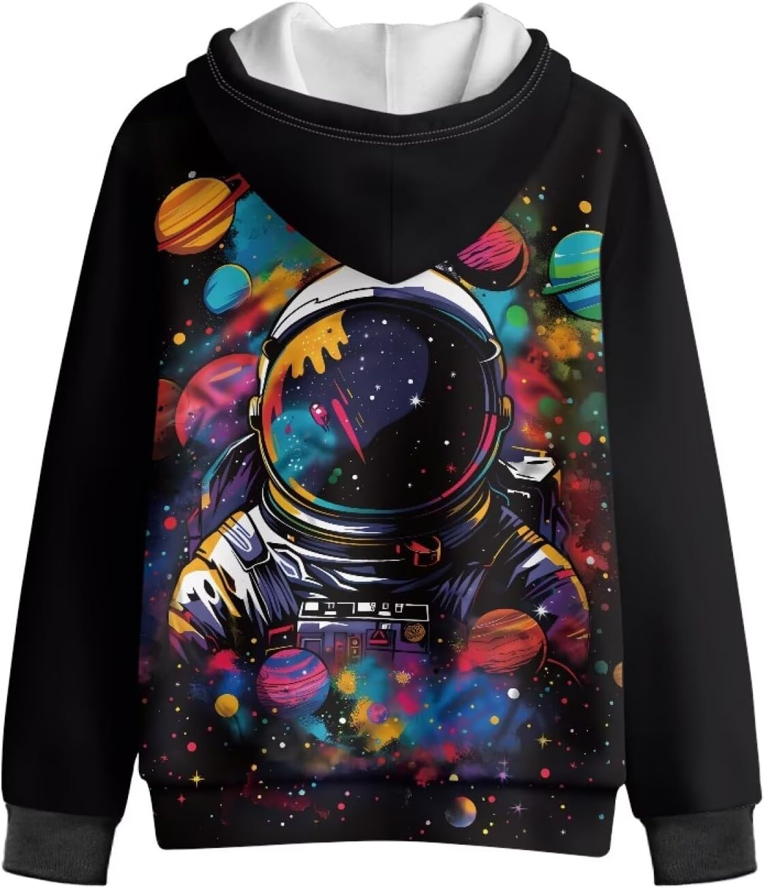 Boys Fleece Zip-Up Hoodies Long Sleeve Warm Pockets Sweatshirts Trendy 3D Prints Coat for Teen Boy Fall Winter