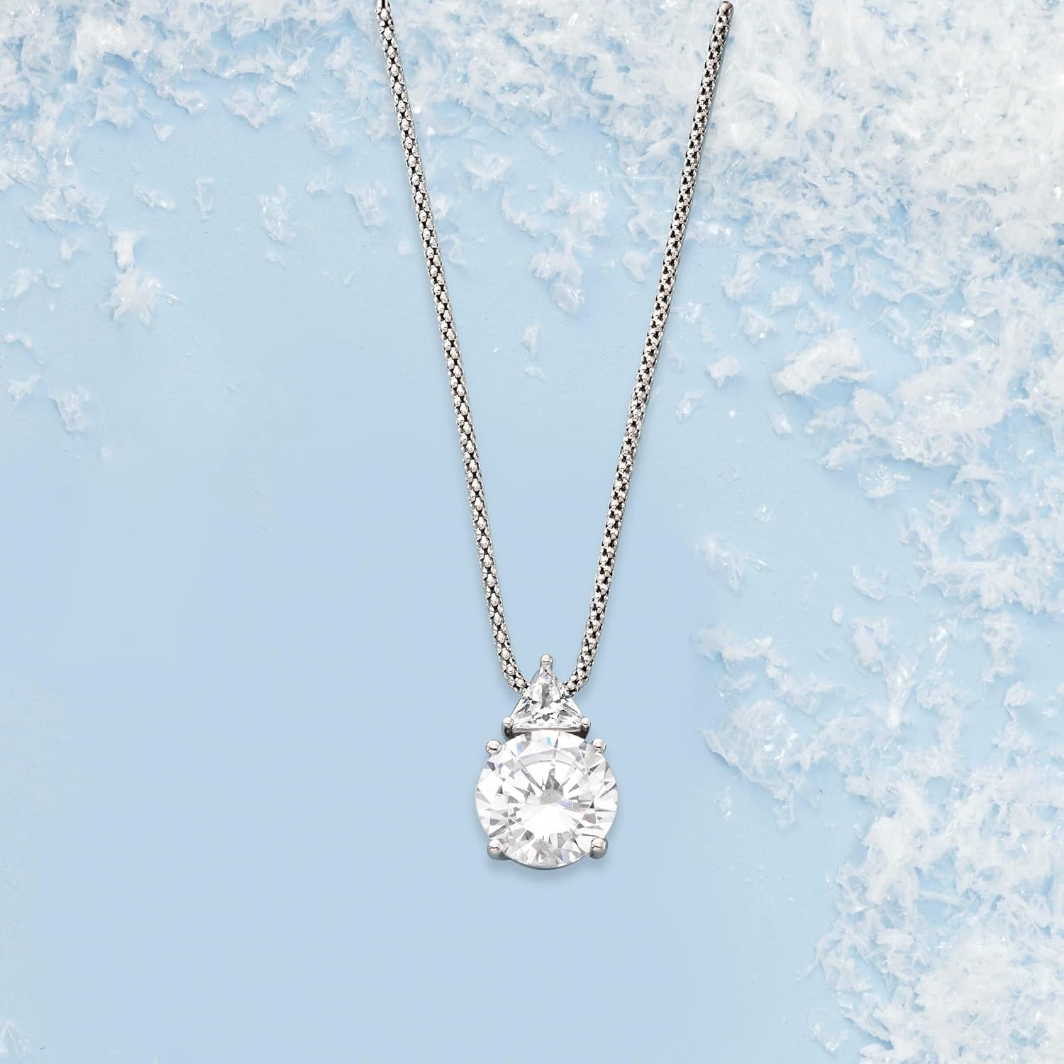 Ross-Simons 6.75 ct. t.w. CZ Pendant Necklace in Sterling Silver