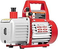 Vista 8 de VIVOHOME Bomba de vacío de aire de paletas rotativas de una etapa, 110V, potencia de 1/4 HP, 3.5 CFM con botella de aceite