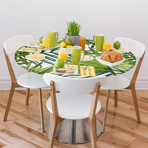 Vista 50 de Cardinal Bird - Mantel redondo ajustable con borde elástico de 36 a 42 pulgadas, mantel redondo elástico, impermeable, lavable, mantel circular