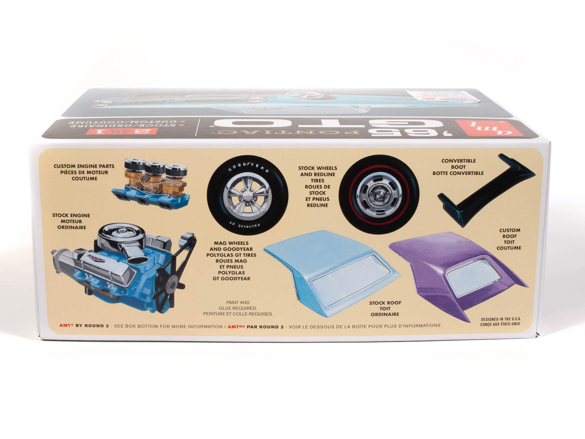 AMT AMT1191M/12 1/25 1965 Pontiac GTO Kit de modélisme en Plastique