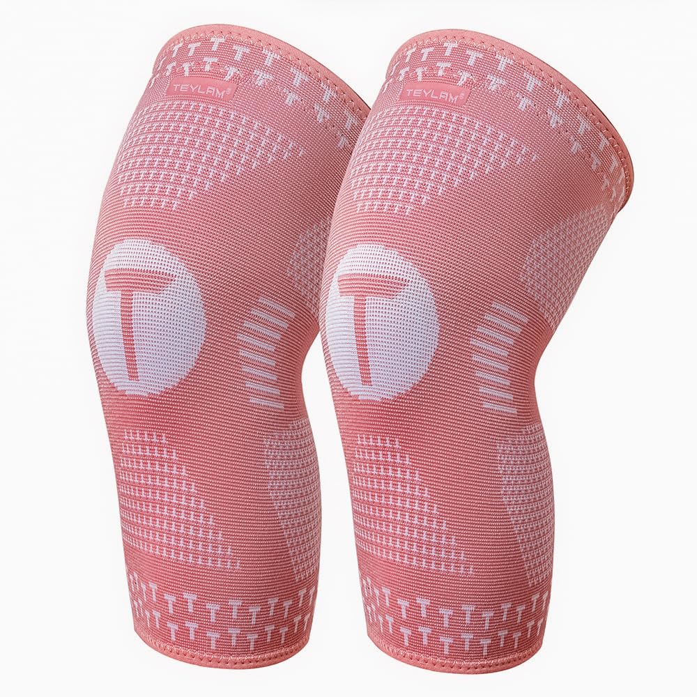 Teylam Kniebandage für Männer/Damen 2er set, Medizinisches Kniebandage für Meniskusriss, Arthritis, ACL, Laufen, Gewichtheben, Kompression bandage knie für Basketball, Volleyball, Sport