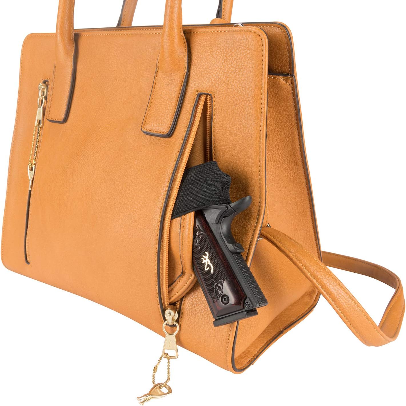 Browning Womens Concealed Carry Purse, Premium Holstered With Safety Locking Option Handbag - Image 6