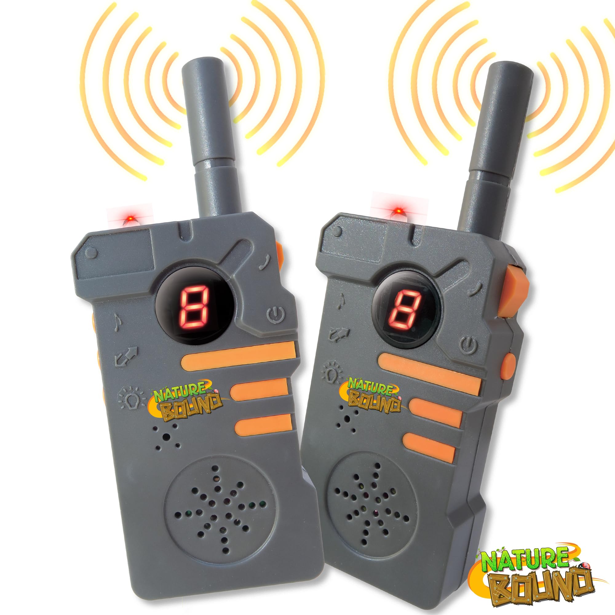Walkie Talkies para niños con alcance de hasta dos millas y linterna integrada, 462 mhz, juego en dos, clips para cinturón, para niños y niñas a partir de 5 años, gris 6