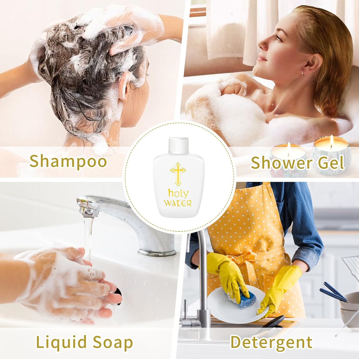 40Pcs Holy Water Bottles Holy Water Container Empty Containers 60ml Holy Water Plastic Bottle